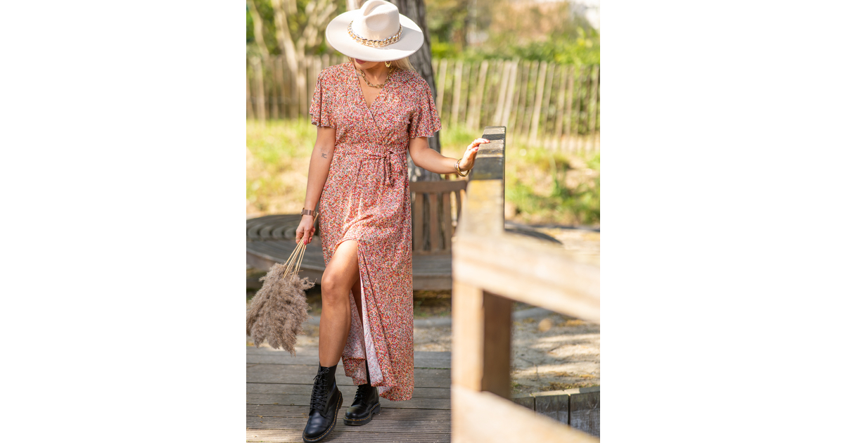 Lolly-Robe longue fleurie made in ITALY - Robes & Jupes - Catalleya et